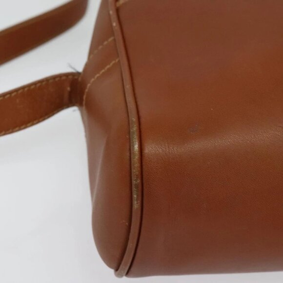 GUCCI Shoulder Bag Leather Brown Gold Auth gh539 - Picture 12 of 16